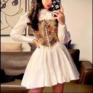 2 pieces corset dress